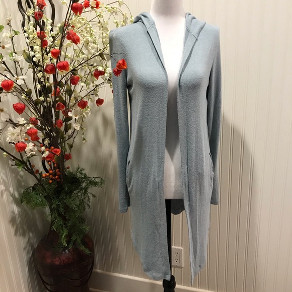 SZ SMALL & LARGE -SUPER SOFT OPEN CARDIGAN W HOOD - Picture 6 of 9